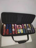 Poker Chip Case 500-Count Casino Chips Carrier Sturdy Travel Bag