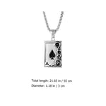 Spade Ace Poker Decor Necklace Men's Choker Blackjack Jewelry