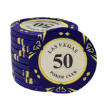 Premium Las Vegas Poker Chip 14-Gram Casino Chips Clay-Pack of 50